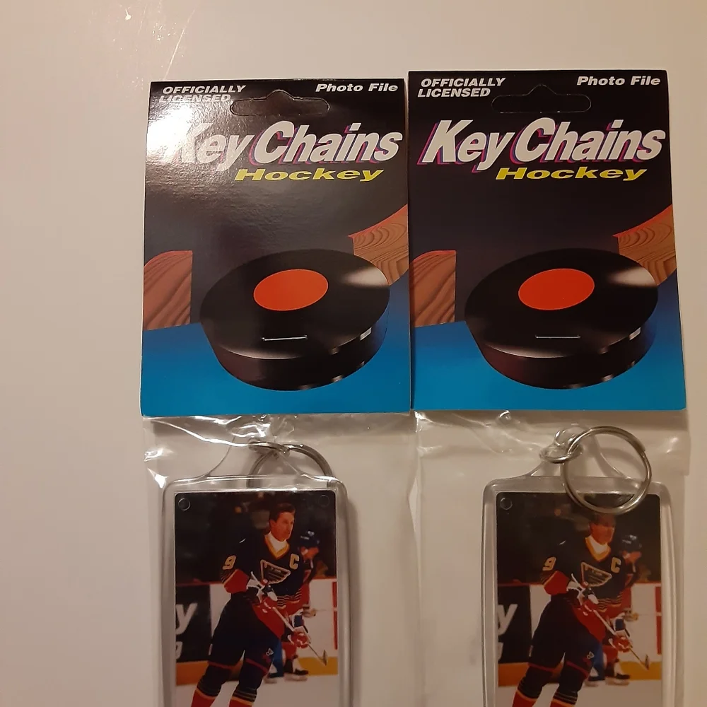 1995 NHL Hockey Key Chain St. Louis Blues Wayne Gretzky Brand New In Package